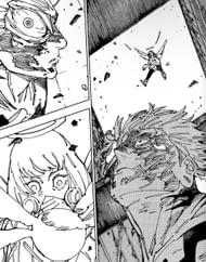 Hana using Jacob's Ladder on Sukuna (Image via Gege Akutami, Shueisha)